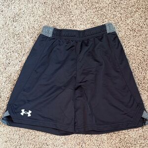 Under Armour Kid’s Black and Gray Athletic Shorts